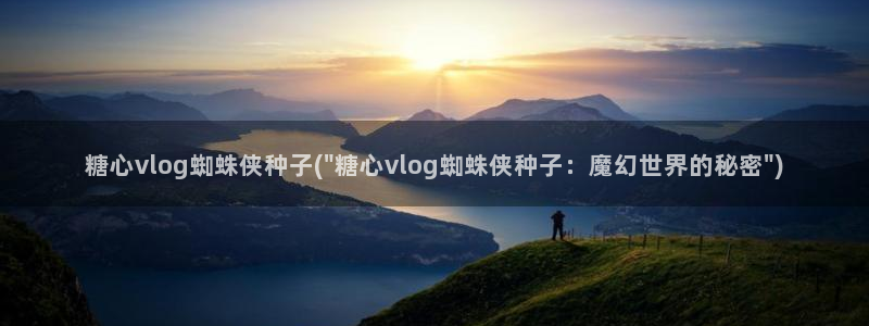 司雨糖心vlog：糖心vlog蜘蛛侠种子(\